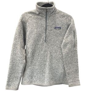 Patagonia 1/4 Zip Better Sweater Birch White Gray Gorpcore Hiking Women’s Medium